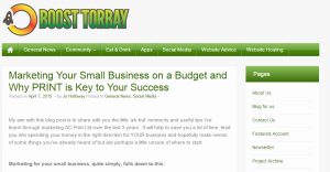 AC Print Ltd commercial printer guest blog for Boost Torbay Small Business Marketing
